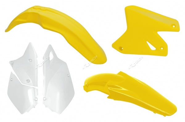 RACETECH Plastic Kit OEM Color Yellow/White Suzuki DR-Z400 R-KITDRZ-OEM-411