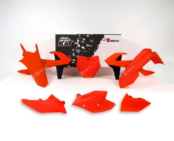RACETECH Plastkit – Neon Orange/Svart KTM R-KITKTM-AN0-516