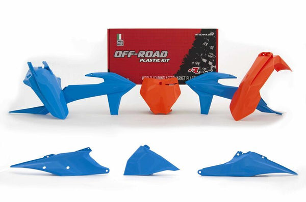 RACETECH Plastic Kit Vintage Blue/Orange KTM SX/SX-F R-KITKTM-CL0-599