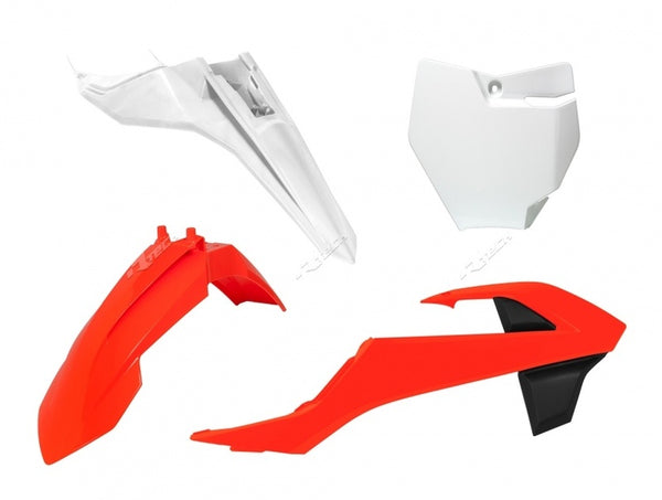 RACETECH Plastkit – OEM-färg (2016) Orange/Vit KTM SX65 R-KITKTM-O16-500