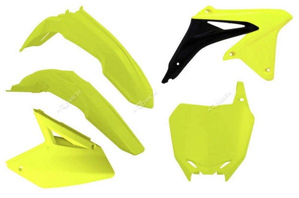 Racetech Plastic Kit Neon Yellow Suzuki RM-Z450 R-Kitrmz-GF0-508