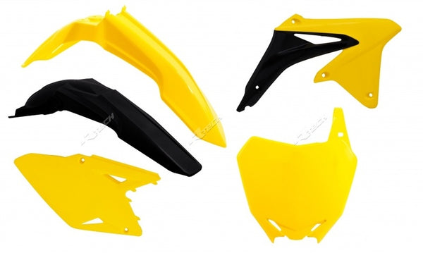 RACETECH Plastic Kit OEM Colour (14-16) Yellow/Black Suzuki RM-Z450 R-KITRMZ-OEM-508