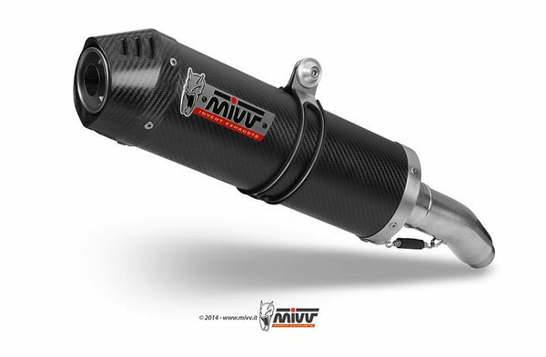 MIVV Oval Carbon Cap Double Slip-On Carbon Yamaha FZ6 Fazer 600 00.73.UY.015.L3C