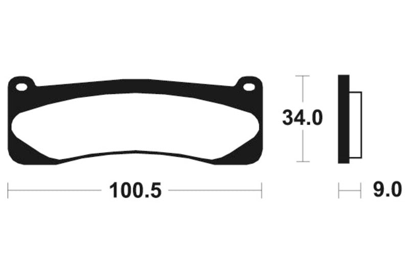 Tecnium Sintered Metal Brake Pads - MTR207 1090562