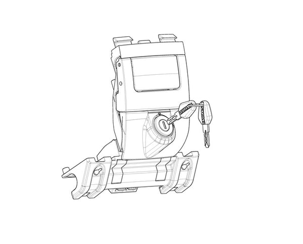 SHAD SH35-SH36 Spare Lock System D1B362MAR 