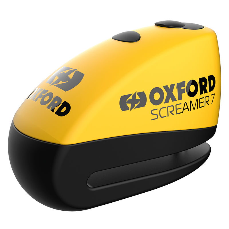 Oxford Screamer 7 Skivbromslås – Ø7mm Gul/Svart