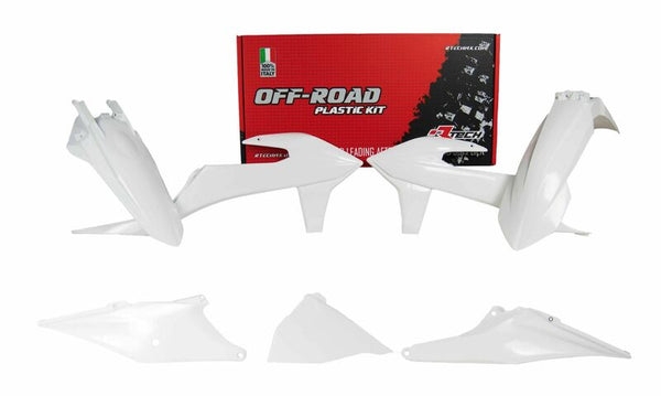 RACETECH Plastic Kit White KTM EXC R-KITKTM-BN0-420