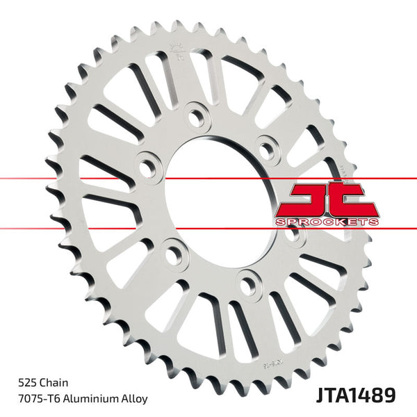 JT SPROCKETS Aluminium Ultra-Light Rear Sprocket 1489 - 525 JTA1489.44BLK