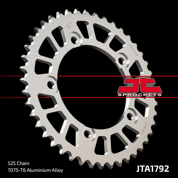 JT SPROCKETS Aluminium Ultra-Light Rear Sprocket 1792 - 525 JTA1792.43BLK