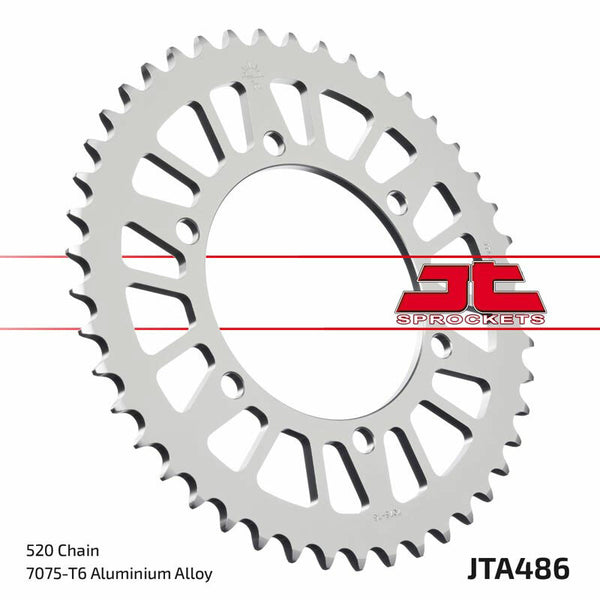 JT SPROCKETS Aluminium Ultra-Light Rear Sprocket 486 - 520 JTA486.48BLK