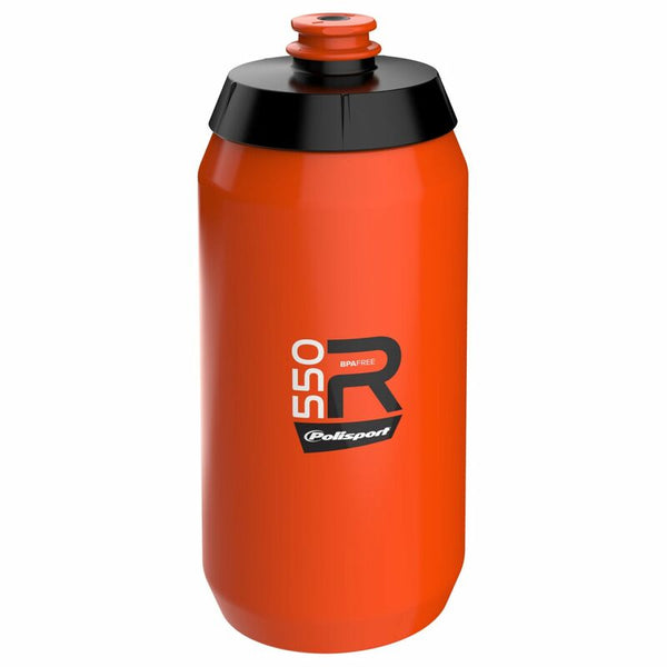POLISPORT Water Bottle R550 Orange Screw-On Cap 550ml 8645600008