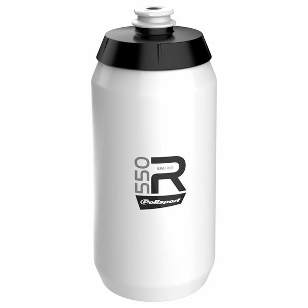 POLISPORT Water Bottle R550 White Screw-On Cap 550ml 8645600004
