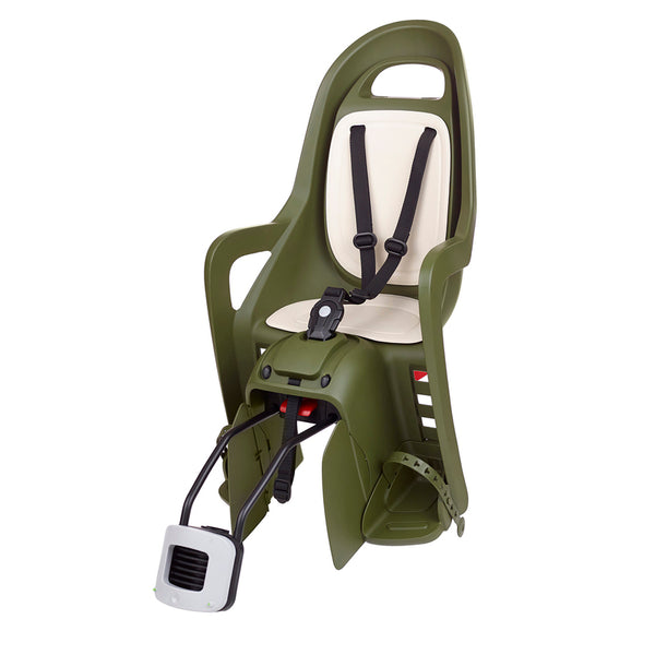 Policeport Groovy RS+ Rear Child Bike Seat Frame Mounting - Dark Green/Cream 8640700008