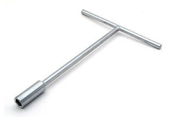 BIHR T-Handle Socket Key 8mm Satin ChromeL35-227