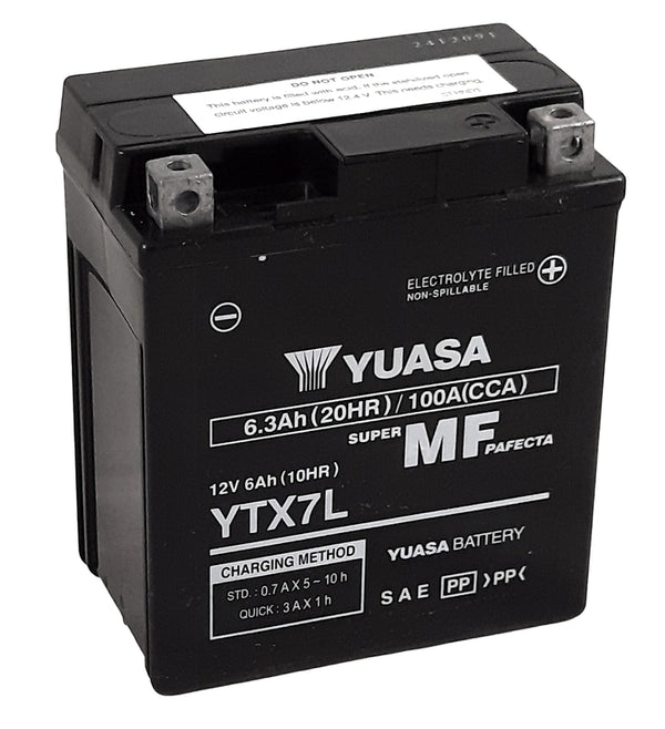 YUASA Underhållsfritt Fabriksaktiverat Batteri - YTX7L-FA