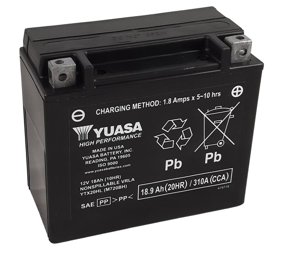 YUASA Underhållsfritt Fabriksaktiverat Batteri - YTX20HL-FA