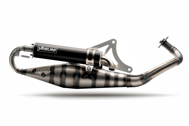 YASUNI Carrera 10 Exhaust Black - Piaggio TUB317-3B