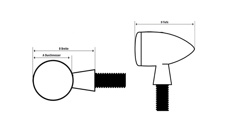 Highsider FLIGHT LED Blinkers för Styrändar