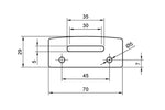 Highsider Mounting Plate For Various License Plate Lights 280-990