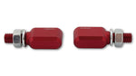 Highsider CNC LED Indicators Little Bronx, Red, Tinted Glass, E-Approved, (Pair) 204-2862