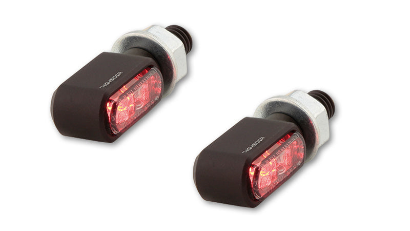 Highsider CNC LED 3in1 Tail-, Brake Light, Indicator Little Bronx, Black, Tinted. 254-2860