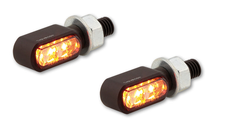 Highsider CNC LED 3in1 Tail-, Brake Light, Indicator Little Bronx, Black, Tinted. 254-2860