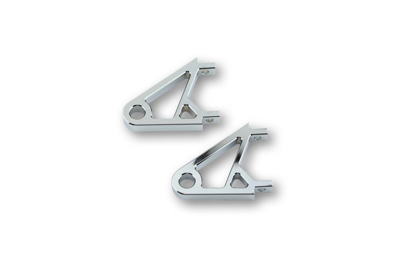 Highsider CNC Aluminium Lamp Holder XS, Chromed, (Pair) 220-817