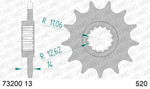 AFAM Steel Standard Front Sprocket 73200-520