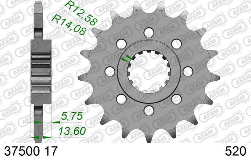 AFAM Stål Standard Framdrev 37500-520