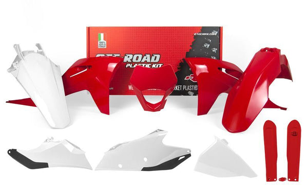 RACETECH Plastkit – Röd/Vit till GASGAS EC/EC-F R-KITGAS-OEM-621