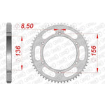 AFAM Steel Standard Rear Sprocket 53104