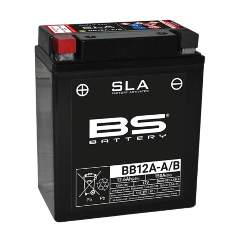 BS BATTERY SLA BATTERY MAINTENANCE FREE FACTORY ACTIVATED - BB12A -A/B FA