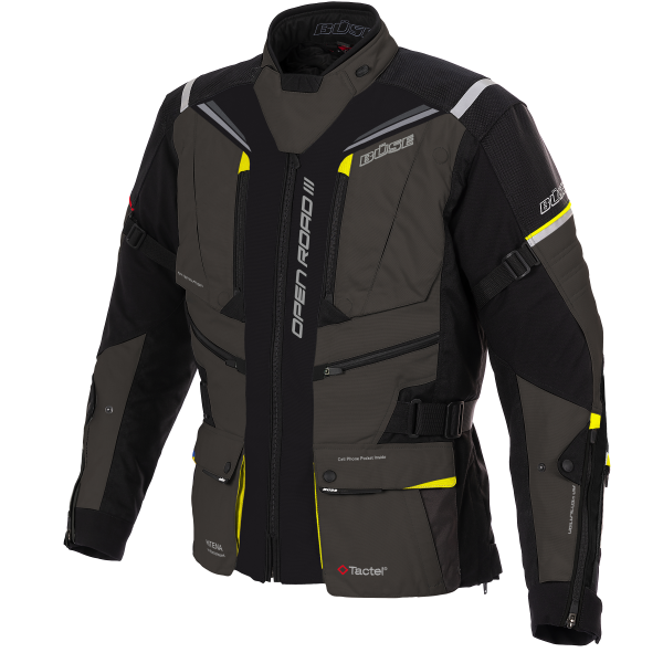 Büse Dam Textile Mc jacket Open Road III Black /Gray