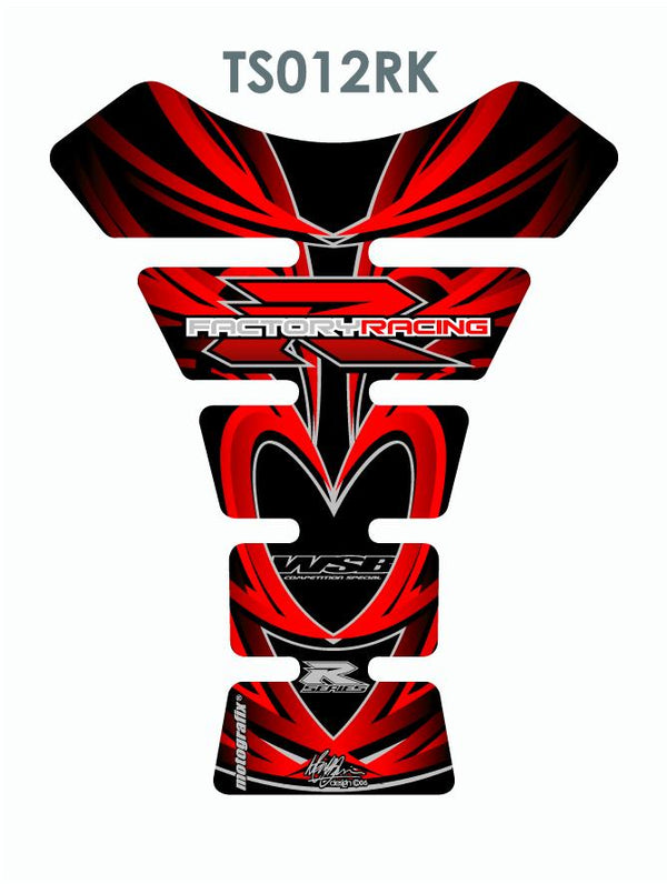TANK PROTECTION SPINE-UNIVERSAL RED/BLACK