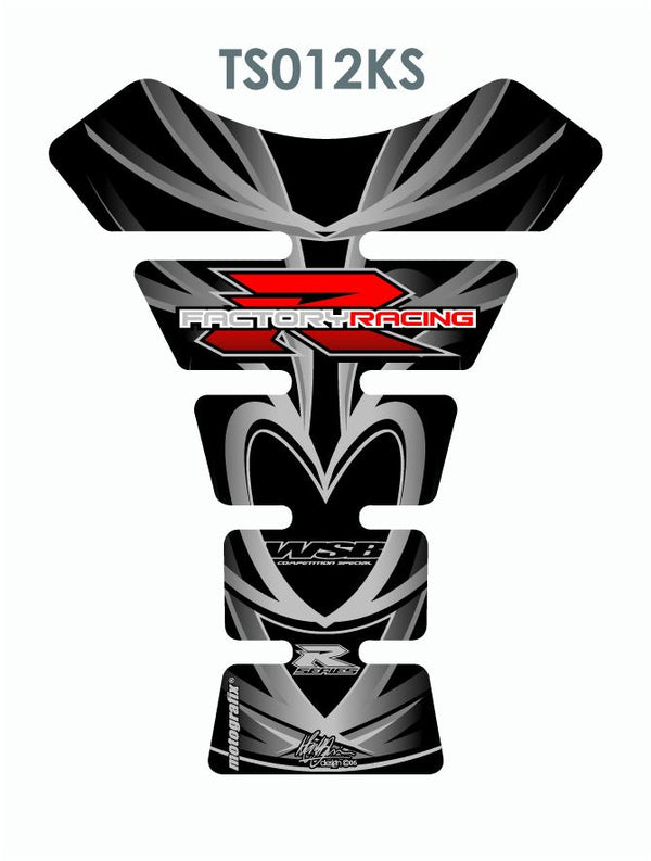 TANK PROTECTION SPINE-UNIVERSAL SILVER/BLACK