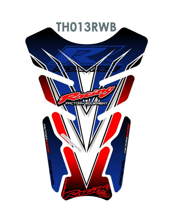 TANK PROTECTION QUADRA-UNIVERSAL RED/WHITE