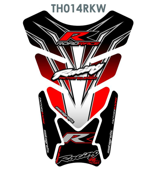 TANK PROTECTION QUADRA-UNIVERSAL RED/WHITE