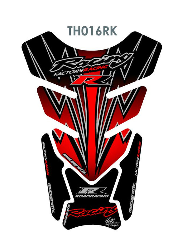 TANK PROTECTION QUADRA-UNIVERSAL RED/BLACK