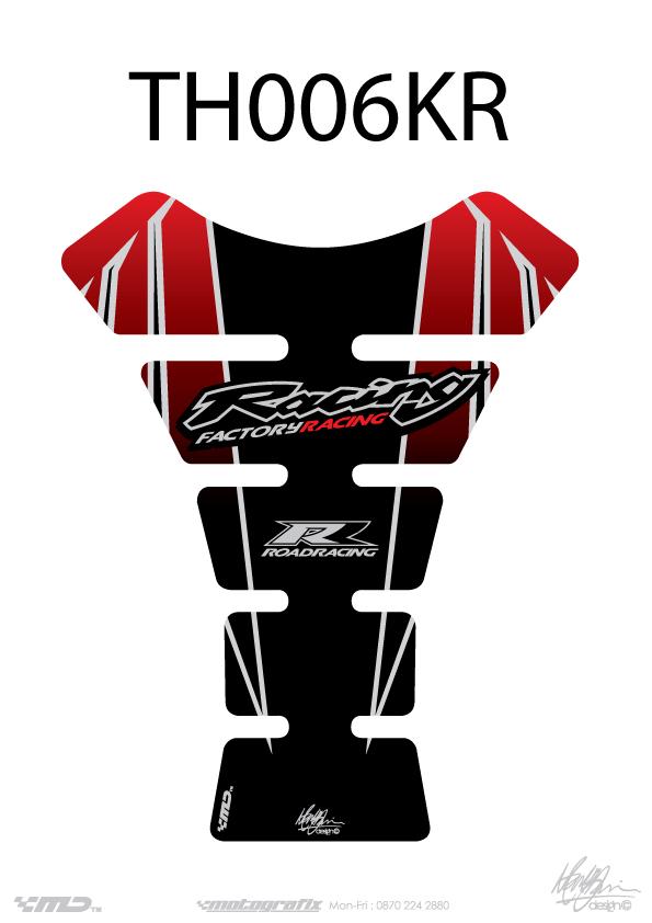 TANK PROTECTION SPINE-UNIVERSAL BLACK/RED