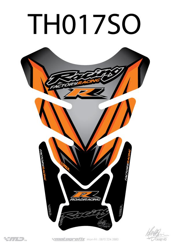 TANK PROTECTION QUADRA-UNIVERSAL SILVER/ORANGE
