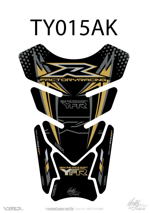 TANK PROTECTION QUADRA-UNIVERSAL BLACK/GOLD