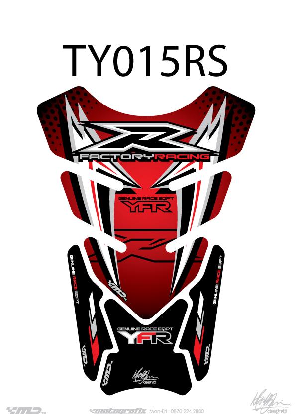 TANK PROTECTION QUADRA-UNIVERSAL RED/SILVER