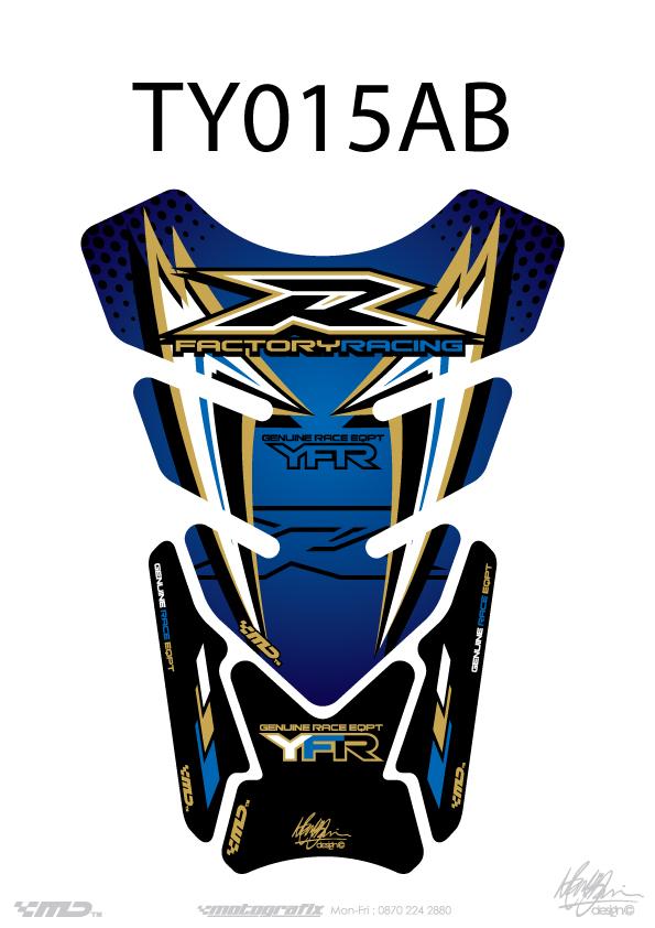 TANK PROTECTION QUADRA-UNIVERSAL BLUE/GOLD