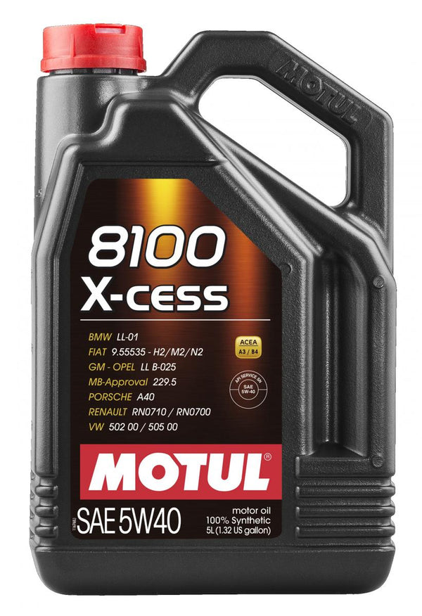 Motul 8100 X-CESS 5W40 5L (4 pcs/cardboard)