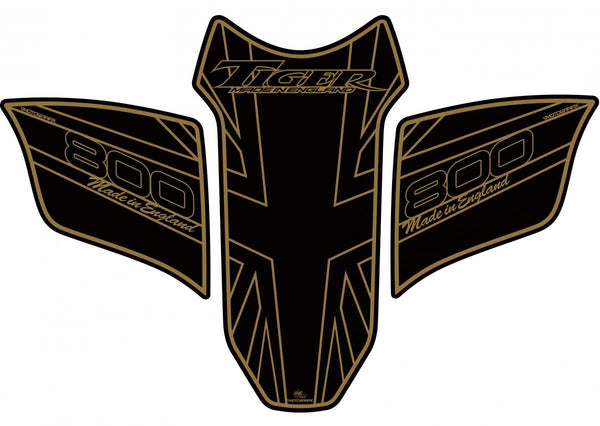 TANK PROTECTION 2010-16 TIGER 800 BLACK/GOLD