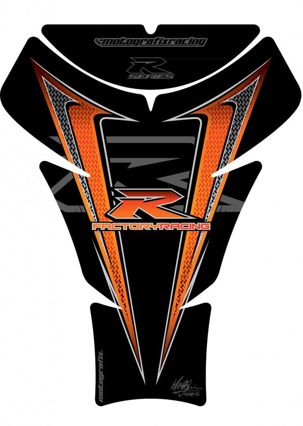 Tank Protection 05-08 GSXR1000/06-15 GSXR600 750 Black/Orang
