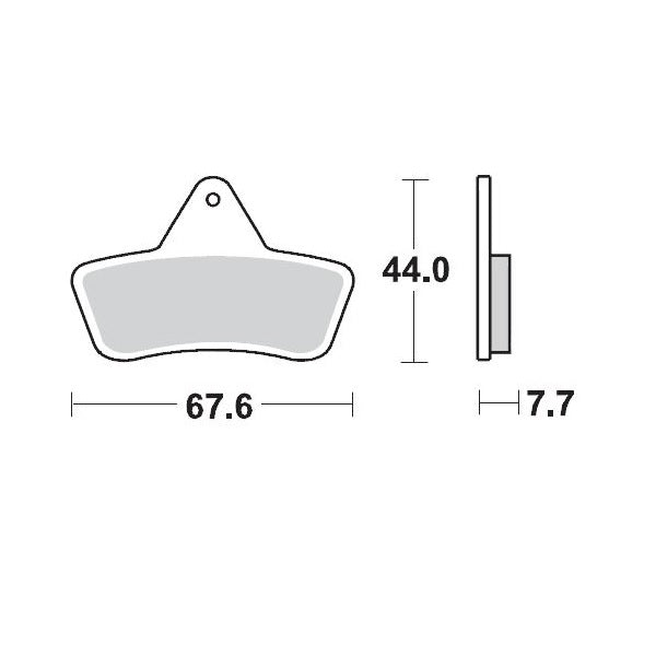 MOTO-MASTER BRAKE PAD RACING 096811