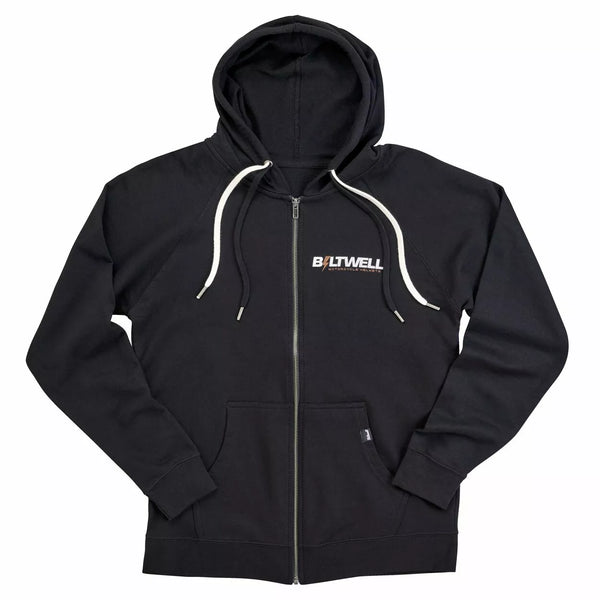 BILTWELL HOODIE BOLTS ZIP BLACK SM 8123-023-002
