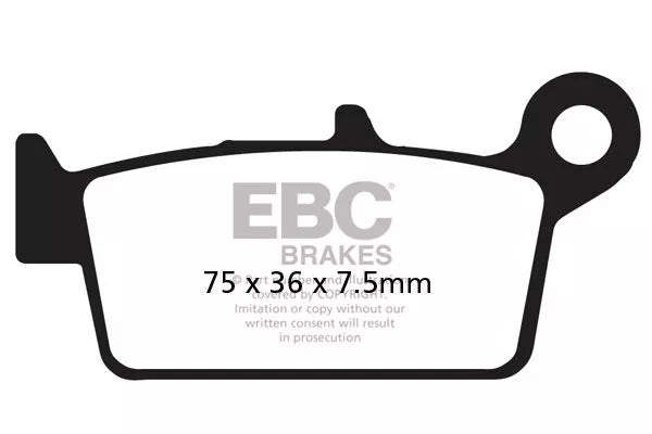 EBC BRAKE PAD SFA ORG SCOOTER SFA131/2