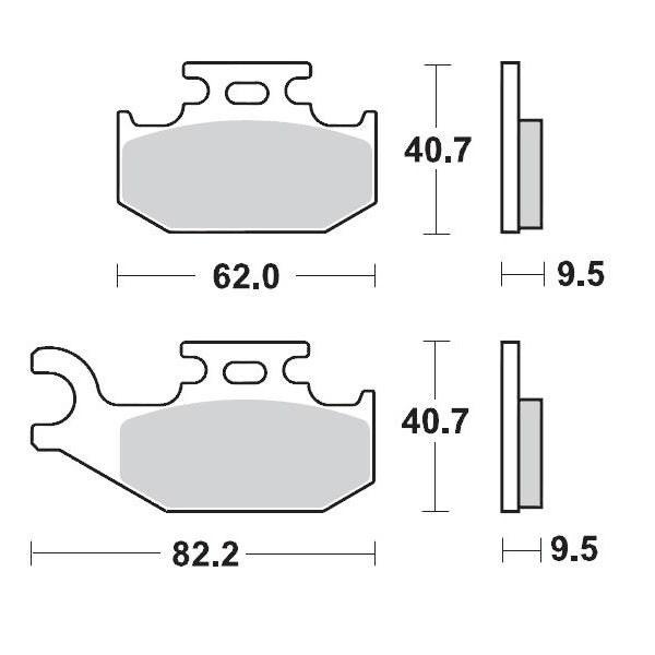 Moto-Master Brake Pad Racing 095011